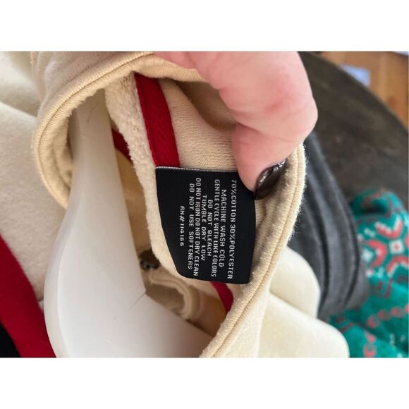 Colosseum Maryland Terps Cream Quarter Zip Pullover sz XL - Picture 8 of 8